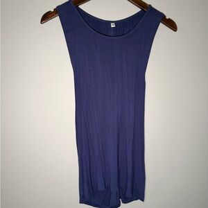 ‼️CLEARANCE ITEM‼️ Sleeveless Navy Blue cross back Women's Top